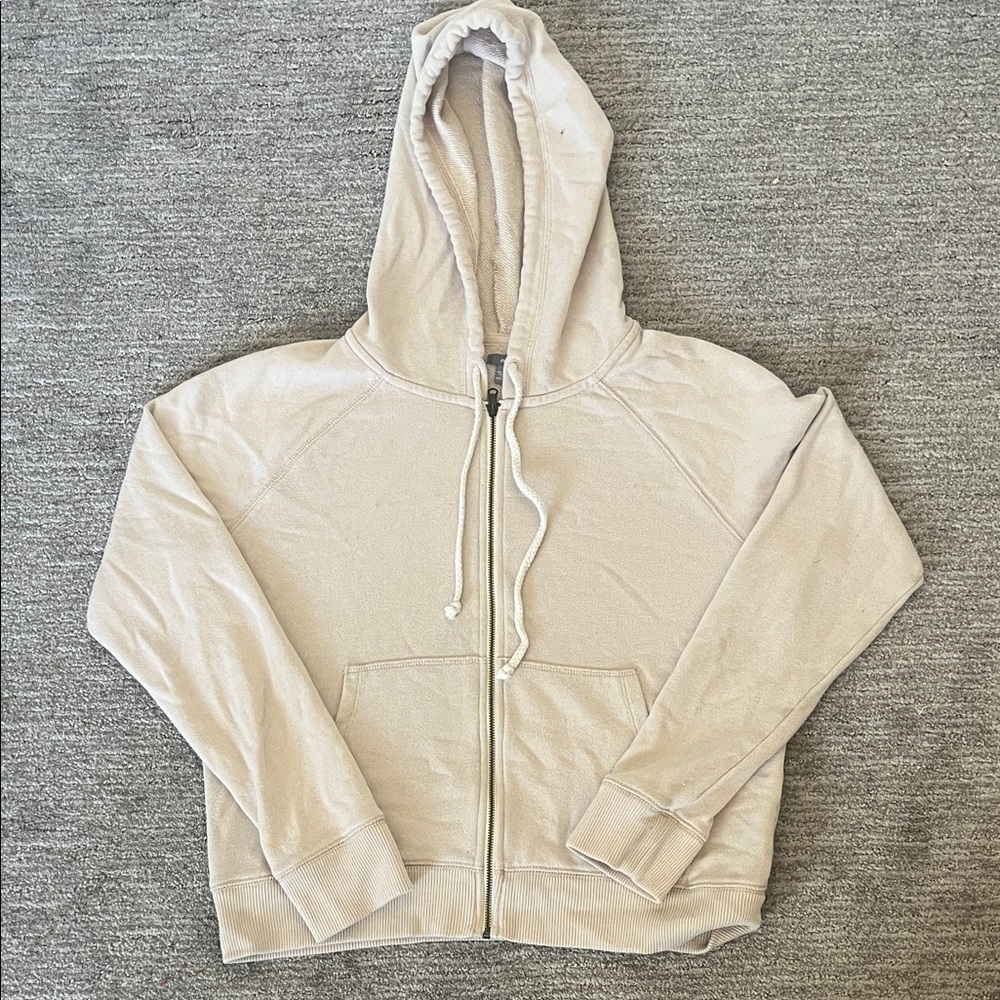 Aerie Cream Hooded Sweater